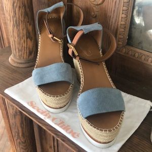 See by Chloé Espadrille Platform Wedge Sandals